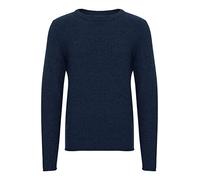 Blend 20712644 Herren Strickpullover Grobstrick Pullover mit Rundhalsausschnitt O-Neck Meliert, Größe:XL, Farbe:Dress Blues (194024)