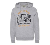 Blend 20714276 Herren Sweatjacke Kapuzenjacke Hoodie mit Kapuze und Print Reißverschluss, Größe:L, Farbe:Stone Mix (200274)