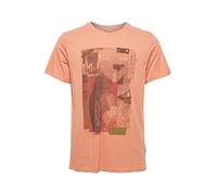 Blend 20714547 Tee Herren T-Shirt Kurzarm Shirt mit Print Rundhals-Ausschnitt Frontprint hochwertige Baumwoll-Qualität, Größe:L, Farbe:Sunburn (161429)