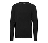 Blend 20714626 Herren Strickpullover Feinstrick Pullover mit Rundhalskragen, Größe:2XL, Farbe:Black (194007)