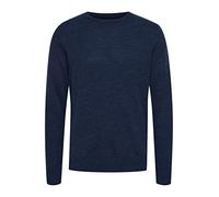 Blend 20714834 Herren Strickpullover Feinstrick Pullover mit Rundhalskragen Meliert, Größe:L, Farbe:Dress Blues (194024)