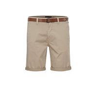 Blend 20715128 Herren Chino Shorts Bermuda Kurze Hose mit Gürtel Chinoshorts mit Stretch Regular Fit, Größe:M, Farbe:Crockery (161104)