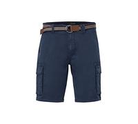 Blend 20715129 Herren Cargo Shorts Bermuda Kurze Hose mit Gürtel Cargo Taschen mit Stretch Regular Fit, Größe:L, Farbe:Dress Blues (194024)