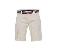 Blend 20715129 Herren Cargo Shorts Bermuda Kurze Hose mit Gürtel Cargo Taschen mit Stretch Regular Fit, Größe:M, Farbe:Pumice Stone (140002)