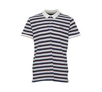 Blend 20715191 Polo Herren Poloshirt Polohemd mit Polokragen Logo-Stickerei Regular Fit Streifen-Muster, Größe:2XL, Farbe:Dress Blues (194024)