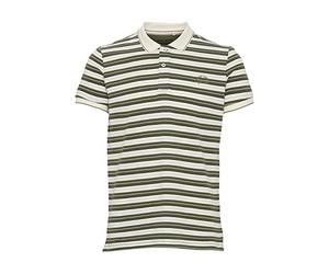 Blend 20715191 Polo Herren Poloshirt Polohemd mit Polokragen Logo-Stickerei Regular Fit Streifen-Muster, Größe:XL, Farbe:Cypress (180322)
