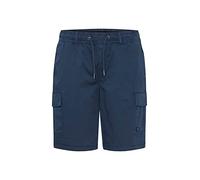 Blend 20715212 Herren Cargo Shorts Bermuda Kurze Hose Cargoshorts mit Kordeln mit Stretch Regular Fit, Größe:2XL, Farbe:Dress Blues (194024)
