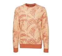 Blend 20715350 Herren Sweatshirt Pullover Pulli mit Rundhalsausschnitt O-Neck Print Sommer Blumen, Größe:2XL, Farbe:Brandied Melon (161340)