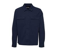 Blend 20715454 Overshirt Herren Übergangsjacke Jacke Überhemd Hemdjacke Kariert Wollige Optik Brusttaschen Hochwertige Baumwoll-Qualität, Größe:M, Farbe:Dress Blues (194024)