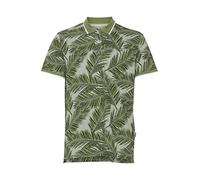 Blend 20715470 Polo Herren Poloshirt Polohemd Palmenmuster Polokragen Regular Fit Pique-Qualität, Größe:XL, Farbe:Dill (180108)