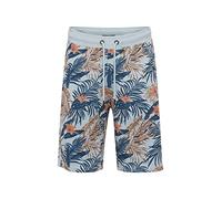 Blend 20715631 Herren Sweatshorts Shorts Bermuda Kurze Hose mit Blumen Print Regular Fit, Größe:L, Farbe:Celestial Blue (144210)
