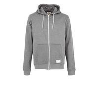 Blend 701628 Herren Sweatjacke Kapuzen-Jacke Zip-Hoodie aus hochwertiger Baumwollmischung Meliert, Größe:S, Farbe:Zink Mix (70815)