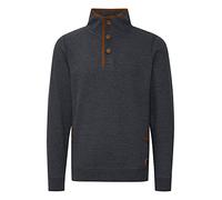 Blend Achlias Herren Troyer Sweatpullover mit Stehkragen Knöpfen und Taschen, Größe:M, Farbe:Navy (70230)