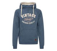 Blend Alejandro Herren Kapuzenpullover Hoodie Pullover Mit Kapuze Cross-Over-Kragen Und Fleece-Innenseite, Größe:M, Farbe:Ensign Blue (70260)