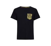 Blend Amilo Herren T-Shirt Kurzarm Shirt aus 100% Baumwolle, Größe:L, Farbe:Black (194007)