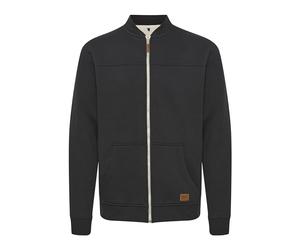 Blend Arco Herren Sweatjacke Collegejacke Cardigan Jacke mit Kurzem Stehkragen, Größe:3XL, Farbe:Black (70155)