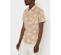 Blend 20715456 Shirt Herren Kurzarmhemd Herrenhemd Hemd Regular Fit Club-Kragen Blumen-Muster Hochwertige Baumwoll-Qualität, Größe:L, Farbe:Crockery (161104)