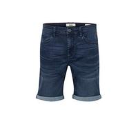 Blend Bendigo Herren Jeans Shorts Kurze Denim Hose elastisches Material mit Stretchanteil Slim Fit, Größe:M, Farbe:Denim Darkblue (76207)