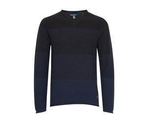 Blend Benno Herren Strickpullover Feinstrick Pullover Mit Rundhalsausschnitt Aus 100% Baumwolle, Größe:XL, Farbe:Dark Navy Blue (74645)