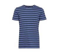 Blend BHAbell Herren T-Shirt Kurzarm Shirt gestreift mit Rundhalsausschnitt, Größe:XXL, Farbe:Dutch Blue (183928)