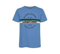 Blend BHAdamus Herren T-Shirt Kurzarm Shirt Basic mit Rundhalsausschnitt, Größe:L, Farbe:Dutch Blue (183928)