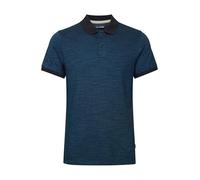 Blend BHAlfredo Herren Poloshirt Polohemd mit Polokragen abgesetzter Kragen Strukturiertes Muster Regular Fit Hochwertige Baumwolle, Größe:S, Farbe:Delft (194039)