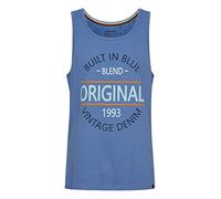 Blend BHAlvarez Tank Top Herren Basic Muskelshirt mit Rundhalsausschnitt, Größe:L, Farbe:Dutch Blue (183928)