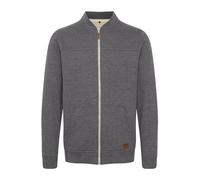 Blend BHArco Herren Sweatjacke Collegejacke Cardigan mit kurzem Stehkragen Reißverschluss Kängurutasche Baumwollmischung Regular fit, Größe:S, Farbe:Pewter Mix (70817)