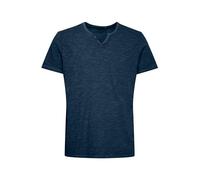 Blend BHAshton Herren T-Shirt Shirt mit V-Ausschnitt Knöpfen 100% Baumwolle Regular fit, Größe:3XL, Farbe:Dress Blues (194024)