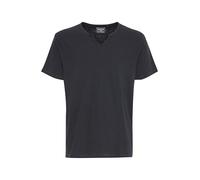Blend BHAshton Herren T-Shirt Shirt mit V-Ausschnitt Knöpfen 100% Baumwolle Regular fit, Größe:3XL, Farbe:Black (194007)