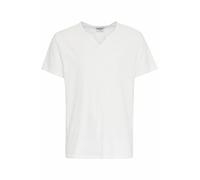 Blend BHAshton Herren T-Shirt Shirt mit V-Ausschnitt Knöpfen 100% Baumwolle Regular fit, Größe:M, Farbe:Snow White (110602)