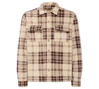 Langarmhemd BLEND "BHBAKI Shirt", Herren, Gr. S, N-Gr, braun (chicory coffee), Web, Obermaterial: 100% Polyester, kariert, regular fit normal, Rippbündchen, Hemden (89174518-S) chicory coffee