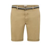 Chinoshorts BLEND "BHBBruno", Herren, Gr. 3XL, US-Größen, sand braun, Web, 97% Baumwolle, 3% Elasthan, unifarben, regular fit normal, Hosen Chinoshorts, Stilvolle Chino Short in großen Größen (1381943