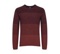 Rundhalspullover BLEND "BHBenno", Herren, Gr. XL, wine rot, Feinstrick, 100% Baumwolle, regular fit, Rundhals, eingesetzt, Pullover Rundhalspullover, Strickpullover mit Farbverlauf (64045037-XL) wine