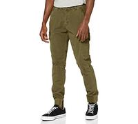BLEND BHBHNAN Herren Cargohose Lange Hose mit Stretch und elastischer Beinabschluss Regular Fit, Größe:W30/32, Farbe:Martini Olive (77238)