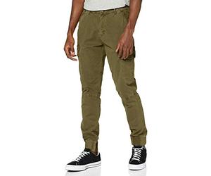 BLEND BHBHNAN Herren Cargohose Lange Hose mit Stretch und elastischer Beinabschluss Regular Fit, Größe:W36/30, Farbe:Martini Olive (77238)