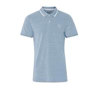 Poloshirt BLEND "Poloshirt BHBhnate", Herren, Gr. XXL, blau (niagara blau), Web, Obermaterial: 100% Baumwolle CO., casual, slim fit normal, Kurzarm, Shirts (75265613-XXL) niagara blau