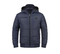 Blend Steppjacke Boris Teddy, Winterjacke mit abnehmbarer Kapuze und Teddyfutter L blau Herren Übergangsjacken Jacken Mäntel L rinse