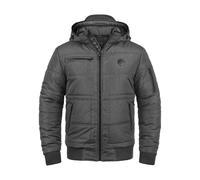 BLEND BHBoris Herren Winterjacke Steppjacke Jacke gefüttert mit abnehmbarer Kapuze Reißverschlusstaschen Regular fit, Farbe: Granite (70147), Größe: M