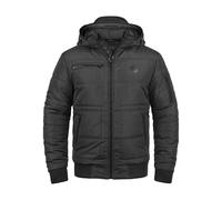 BLEND BHBoris Herren Winterjacke Steppjacke Jacke gefüttert mit abnehmbarer Kapuze Reißverschlusstaschen Regular fit, Farbe: Black (70155), Größe: XL