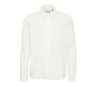 Langarmhemd BLEND "BHBoxwell", Herren, Gr. M, US-Größen, weiß (snow weiß), Web, 97% Baumwolle, 3% Elasthan, unifarben, regular fit, 2-Knopf-Manschette, Hemden, Klassisches Langarmhemd (90571247-M) sno