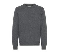 Strickpullover BLEND "BHBRANKO CREW KNIT", Herren, Gr. XL, iron gate melange, Strick, Obermaterial: 60% Wolle, 40% Nylon, meliert, unifarben, regular fit hüftlang, Rundhals, Strickbündchen, Pullover (