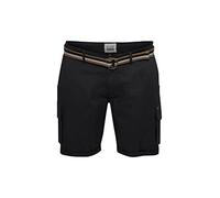 Blend BHBrian BT Herren Big & Tall Chino Shorts Bermuda Kurze Hose mit Stretch Große Größen, Größe:5XL, Farbe:Black (194007)