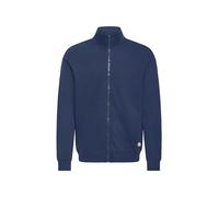 Sweatjacke BLEND "BHMBrise", Herren, Gr. L, marineblaus, Sweatware, 60% Baumwolle, 40% Polyester, unifarben, normal normal, hoch geschlossener Ausschnitt, elastischer Bund, Sweatjacken Sweatjacke, Bas