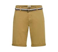 Shorts BLEND "BHBruno", Herren, Gr. M, US-Größen, sand braun, Web, 97% Baumwolle, 3% Elasthan, unifarben, regular fit kurz, Hosen, Chino Shorts mit Gürtel (13331468-M) sand braun