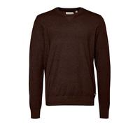 Longpullover BLEND "BHBruton", Herren, Gr. 3XL, chicory coffee, 100% Polyester, meliert, normal normal, Rundhals, eingesetzt, Pullover Longpullover, Stilvoller melierter Strickpullover (43190751-XXXL)