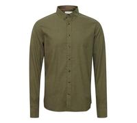 Langarmhemd BLEND "BHBurley shirt" Gr. L, N-Gr, grün (winter moss) Herren Hemden (67277316-L) winter moss
