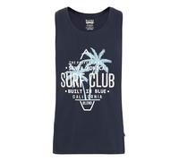Blend BHCali Herren Tank Top Sport-Shirt Muscle-Shirt mit Print Baumwollmischung Regular fit, Größe:M, Farbe:Dark Navy Blue (74645)