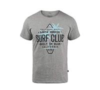 Blend BHCalifo Herren T-Shirt Kurzarm Shirt mit Print Rundhals-Ausschnitt Baumwollmischung Regular fit, Größe:S, Farbe:Stone Mix (70813)