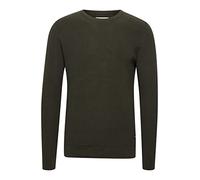Blend Strickpullover BHCodford, Feinstrick Rundhals, 100% Baumwolle, Gr. L, Braun